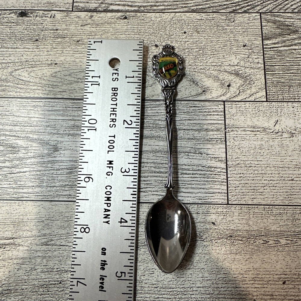 Wuppertal Sky Tram Souvenir Spoon Silvertone Vintage‎